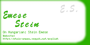 emese stein business card